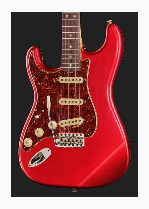 Fender 65 Strat CAR JM Relic LH, manico e tastiera visti di lato