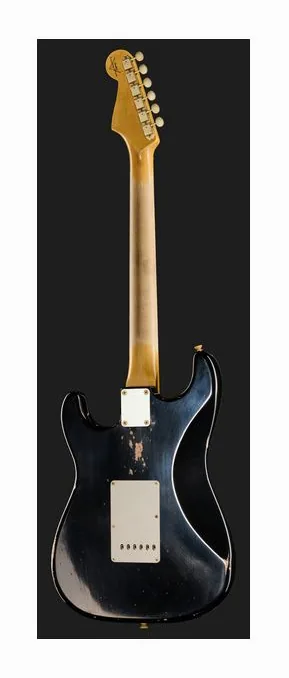 Fender 65 Strat BLK Relic, pickup e manopole dei controlli
