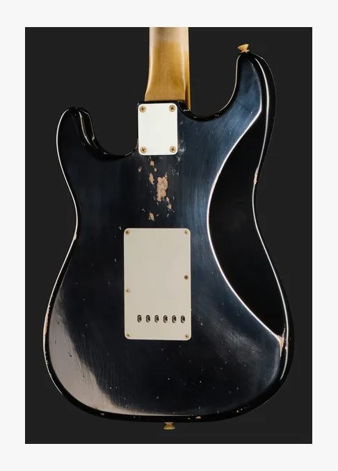 Fender 65 Strat BLK Relic, selettore pickup e jack di uscita