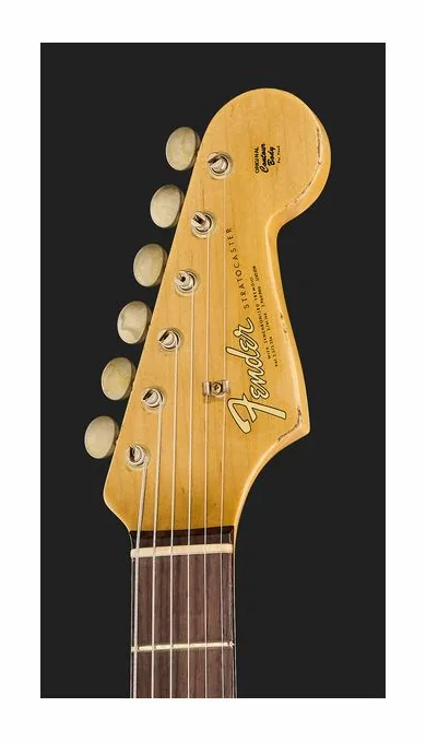 Fender 65 Strat BLK Relic, capotasto e prime posizioni della tastiera