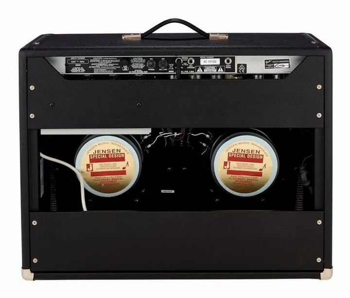 Fender 65 Twin Reverb, vista dall'alto della testata