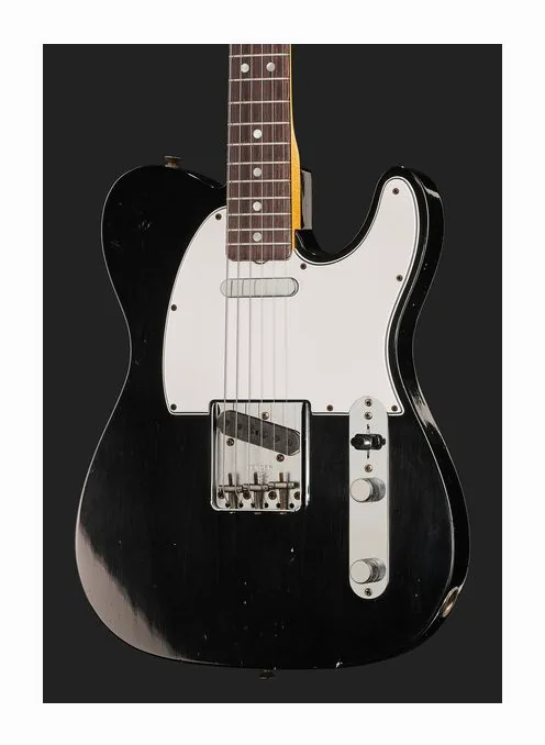 Fender '67 Tele BLK Journeyman Relic, vista posteriore del corpo