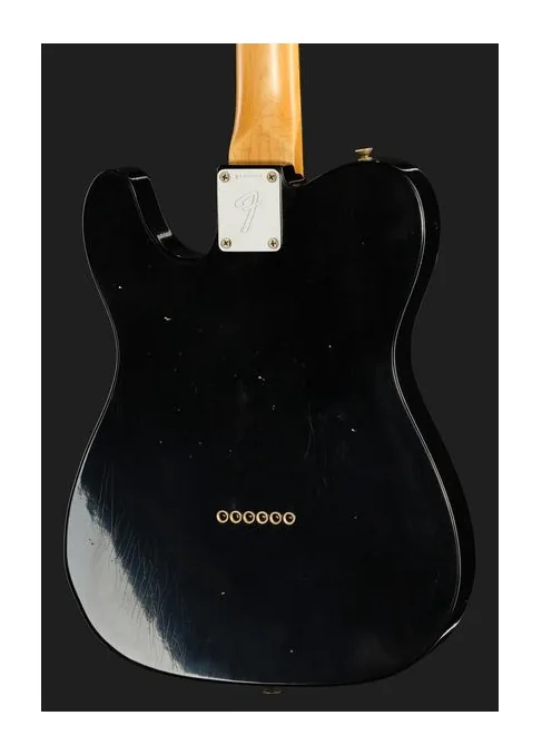 Fender 67 Tele Black JM Relic, capotasto e prime posizioni della tastiera