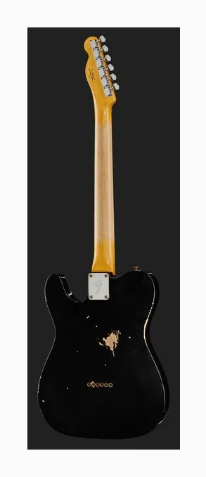 Fender 67 Tele BLK Relic, vista posteriore del corpo