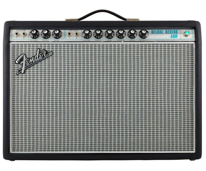 Fender 68 Custom Deluxe Reverb, retro con le prese di collegamento