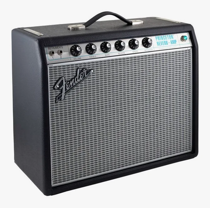 Fender 68 Custom Princeton Reverb, retro con le prese di collegamento