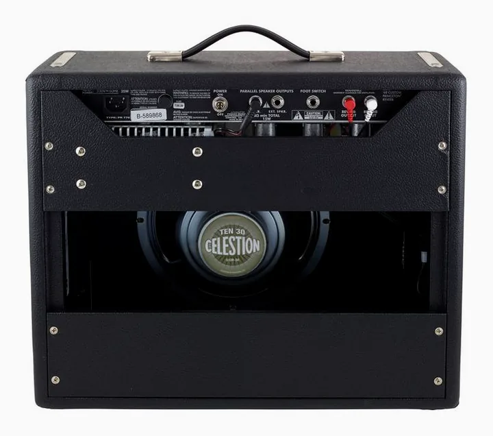 Fender 68 Custom Princeton Reverb, vista laterale del cabinet