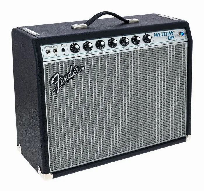 Fender 68 Custom Pro Reverb, vista laterale del cabinet