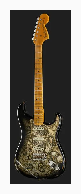 Fender 68 Strat Relic Black Paisley, ponte e meccaniche di intonazione