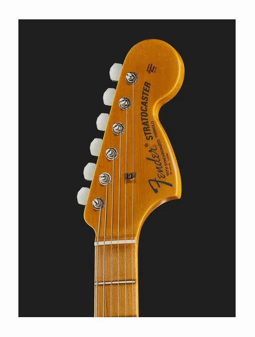 Fender 68 Strat Relic Black Paisley, vista posteriore del corpo