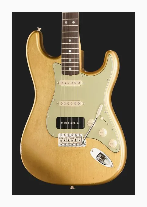 Fender 68 Strat AZG P-90 MBAH, vista posteriore del corpo