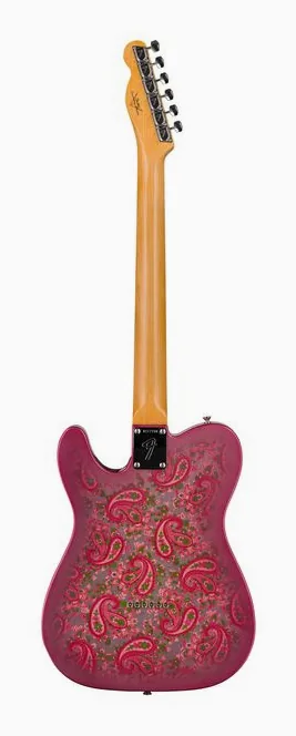 Fender 68 Tele Pink Paisley NOS, ponte e meccaniche di intonazione