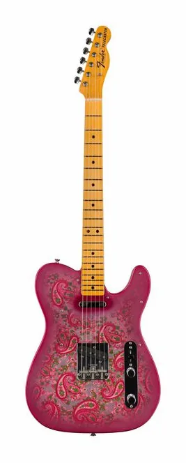 Fender 68 Tele Pink Paisley NOS fotografato frontalmente