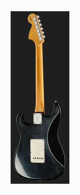 Fender 69 Strat Black JM Relic, profilo laterale del corpo