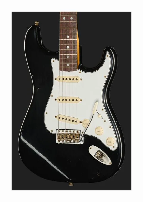 Fender 69 Strat Black JM Relic, profilo laterale del corpo