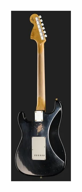 Fender 69 Strat BLK Relic, manico e tastiera visti di lato