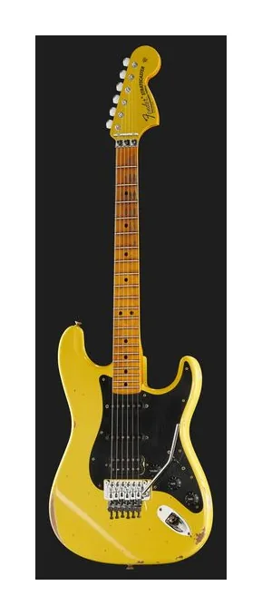 Fender 69 Strat Relic MN GYW HSS FR, profilo laterale del corpo