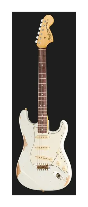 Fender 69 Strat OLW Relic, curve del body viste dall'alto