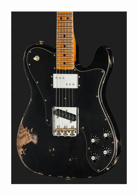 Fender '70s Tele Custom Black HR LTD, profilo laterale del corpo