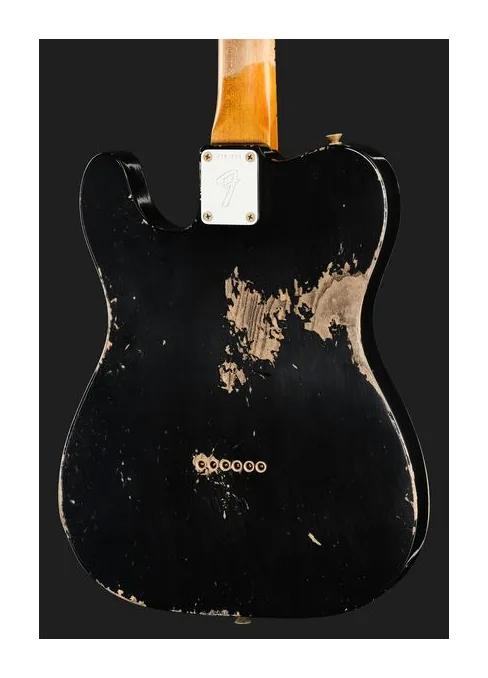 Fender '70s Tele Custom Black HR LTD, manico e tastiera visti di lato