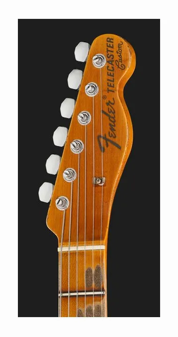 Fender '70s Tele Custom Black HR LTD, curve del body viste dall'alto