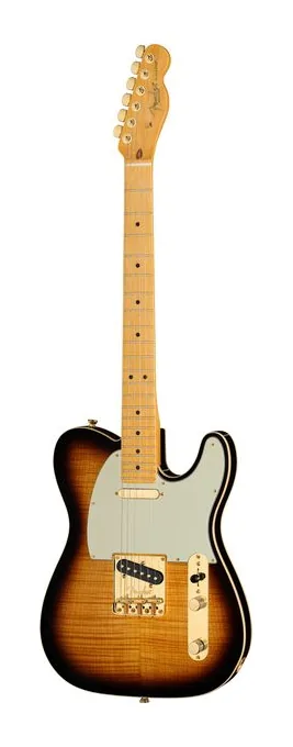 Fender 75th Anniv Am Pro II Tele 2CSB visto di fronte