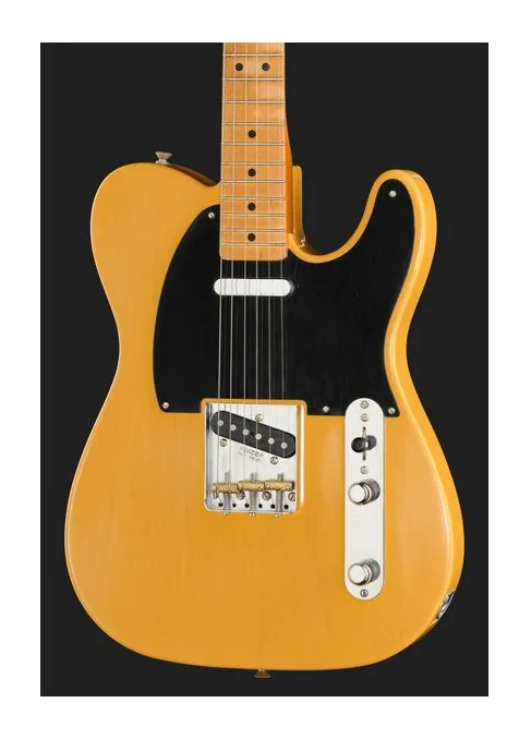 Fender 75th Anniv Vintera II 51 Tele, corpo e verniciatura in primo piano