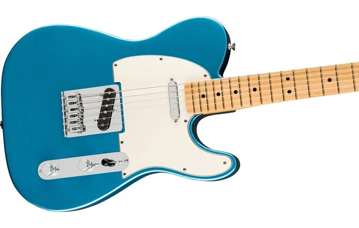 Fender 75th Player II Bari Tele LPB, manico e tastiera visti di lato