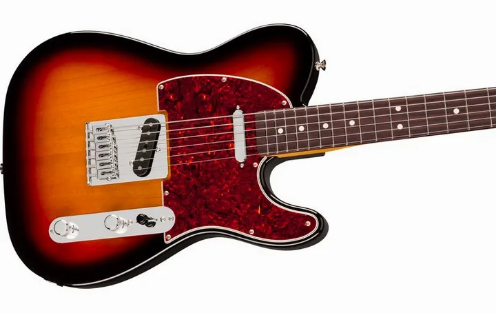 Fender 75th Player II Bari Tele 3CSB, pickup e manopole dei controlli