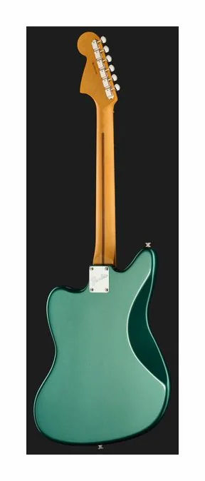 Fender Am Pro Clsc Jaguar RW FSGM, paletta con meccaniche e logo