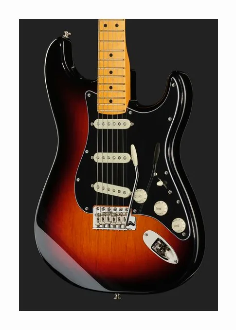 Fender Am Pro Clsc Strat MN 3TS, selettore pickup e jack di uscita