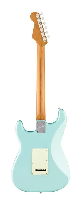 Fender Am Pro Clsc Strat RMN DPB, paletta con meccaniche e logo