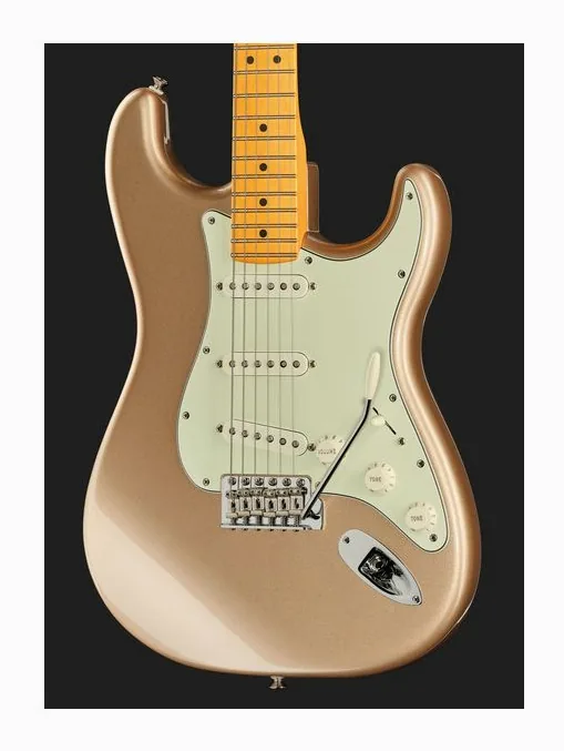 Fender Am Pro Clsc Strat MN FFMG, paletta con meccaniche e logo