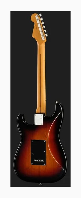 Fender Am Pro Clsc Strat HSS MN 3TS, corpo e verniciatura in primo piano