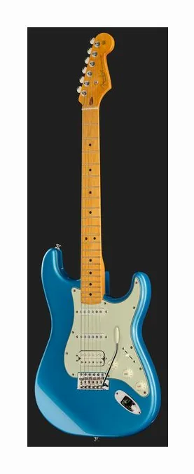 Fender Am Pro Clsc Strat HSS MN FLPB, capotasto e prime posizioni della tastiera