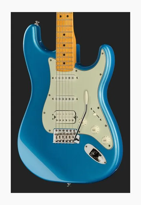 Fender Am Pro Clsc Strat HSS MN FLPB, pickup e manopole dei controlli
