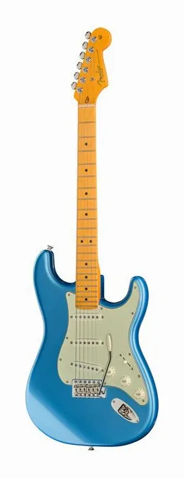 Fender Am Pro Clsc Strat MN FLPB visto di fronte