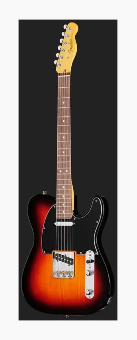 Fender Am Pro Clsc Tele RW 3TS, paletta con meccaniche e logo