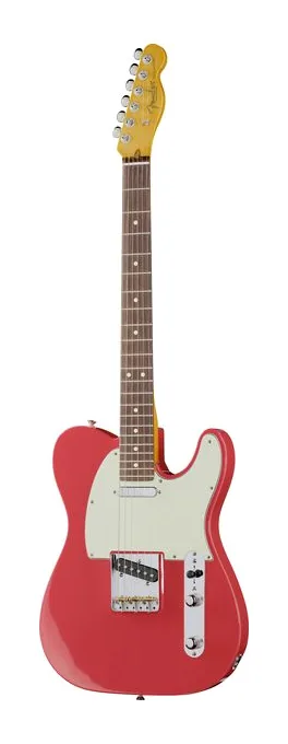 Fender Am Pro Clsc Tele RW FDKR inquadrato di fronte su sfondo neutro