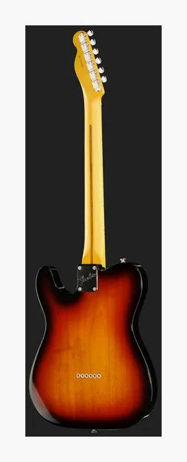 Fender Am Pro Clsc Tele SSS MN 3TS, curve del body viste dall'alto