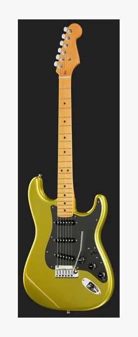 Fender Am Ultra II Strat MN SFL, manico e tastiera visti di lato