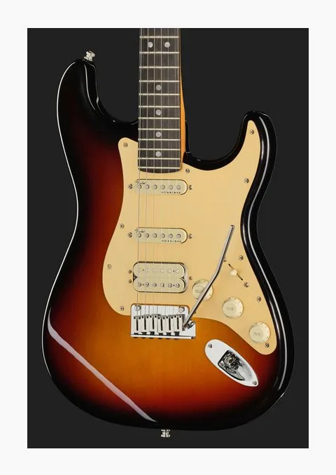 Fender Am Ultra II Strat HSS EB UBST, profilo laterale del corpo