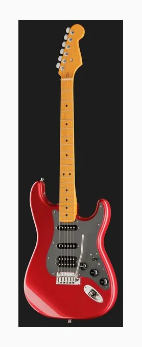 Fender Am Ultra II Strat HSS MN SRD, corpo e verniciatura in primo piano