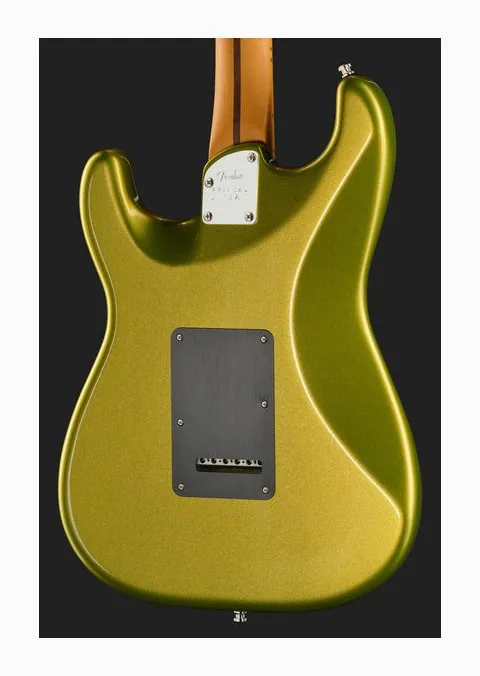 Fender Am Ultra II Strat HSS MN SFL, paletta con meccaniche e logo
