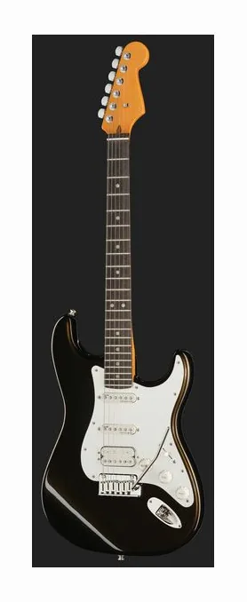 Fender Am Ultra II Strat HSS EB TXT, paletta con meccaniche e logo