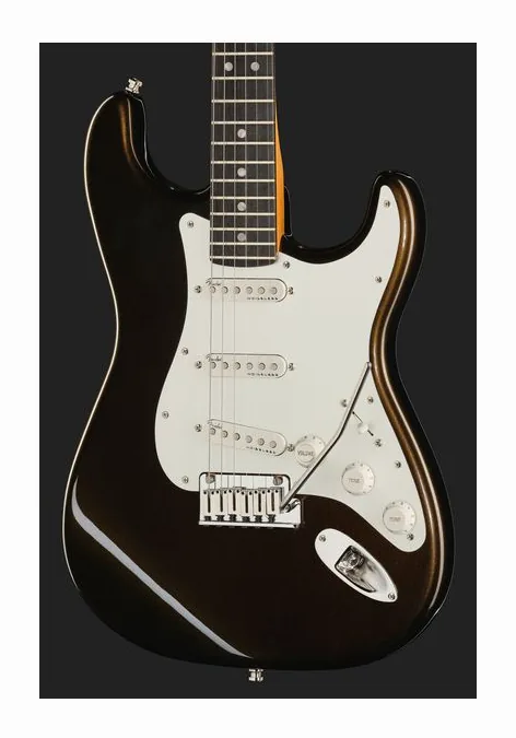 Fender Am Ultra II Strat EB TXT, manico e tastiera visti di lato