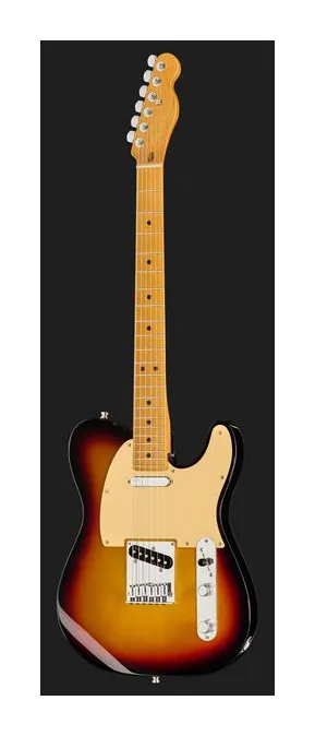 Fender Am Ultra II Tele MN UBST, manico e tastiera visti di lato