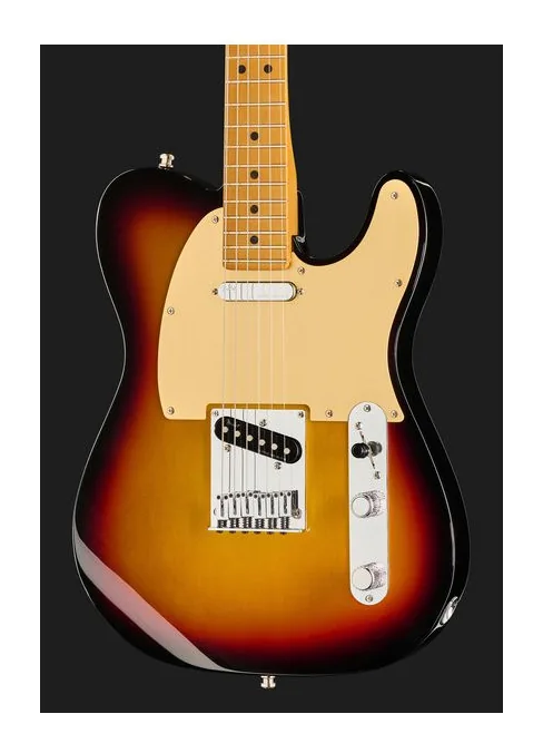 Fender Am Ultra II Tele MN UBST, curve del body viste dall'alto