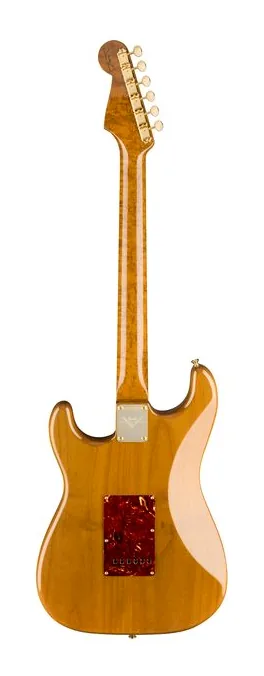 Fender Artisan Maple Burl Strat AN, curve del body viste dall'alto