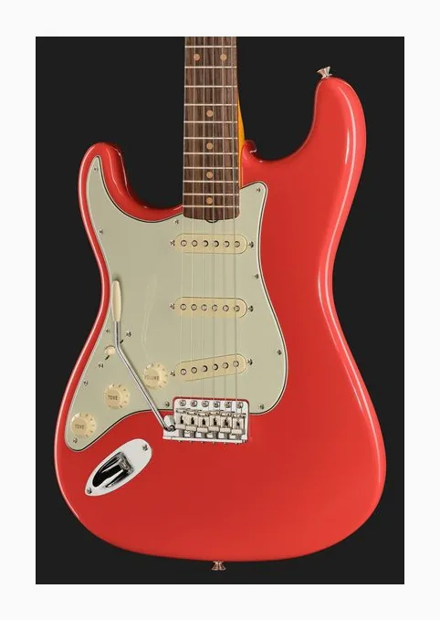 Fender AV II 61 STRAT LH RW FRD, curve del body viste dall'alto